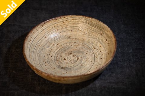 黄刷毛纹  6寸浅钵/碗（马渡新平）N24B278