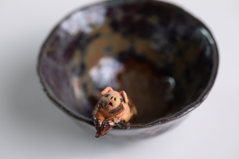 爱心泥猪 杯（井上真利）N24B376