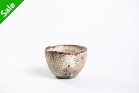 白化粧灰釉杯（鹤野启司）N25B065
