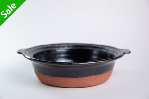 黑釉耐热大皿（古谷浩一）N25B049