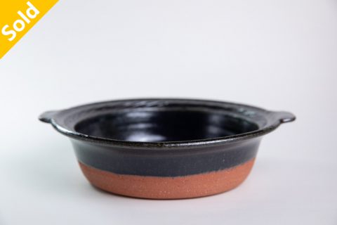 黑釉耐热大皿（古谷浩一）N25B049
