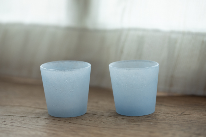 铸造玻璃茶杯 浅蓝（后藤洋平）N25B140
