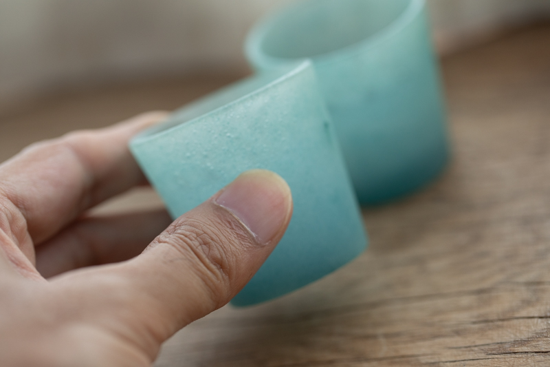 铸造玻璃茶杯 绿（后藤洋平）N25B140