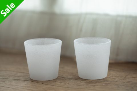 铸造玻璃茶杯 白（后藤洋平）N25B140