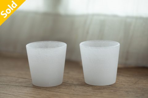 铸造玻璃茶杯 白（后藤洋平）N25B140