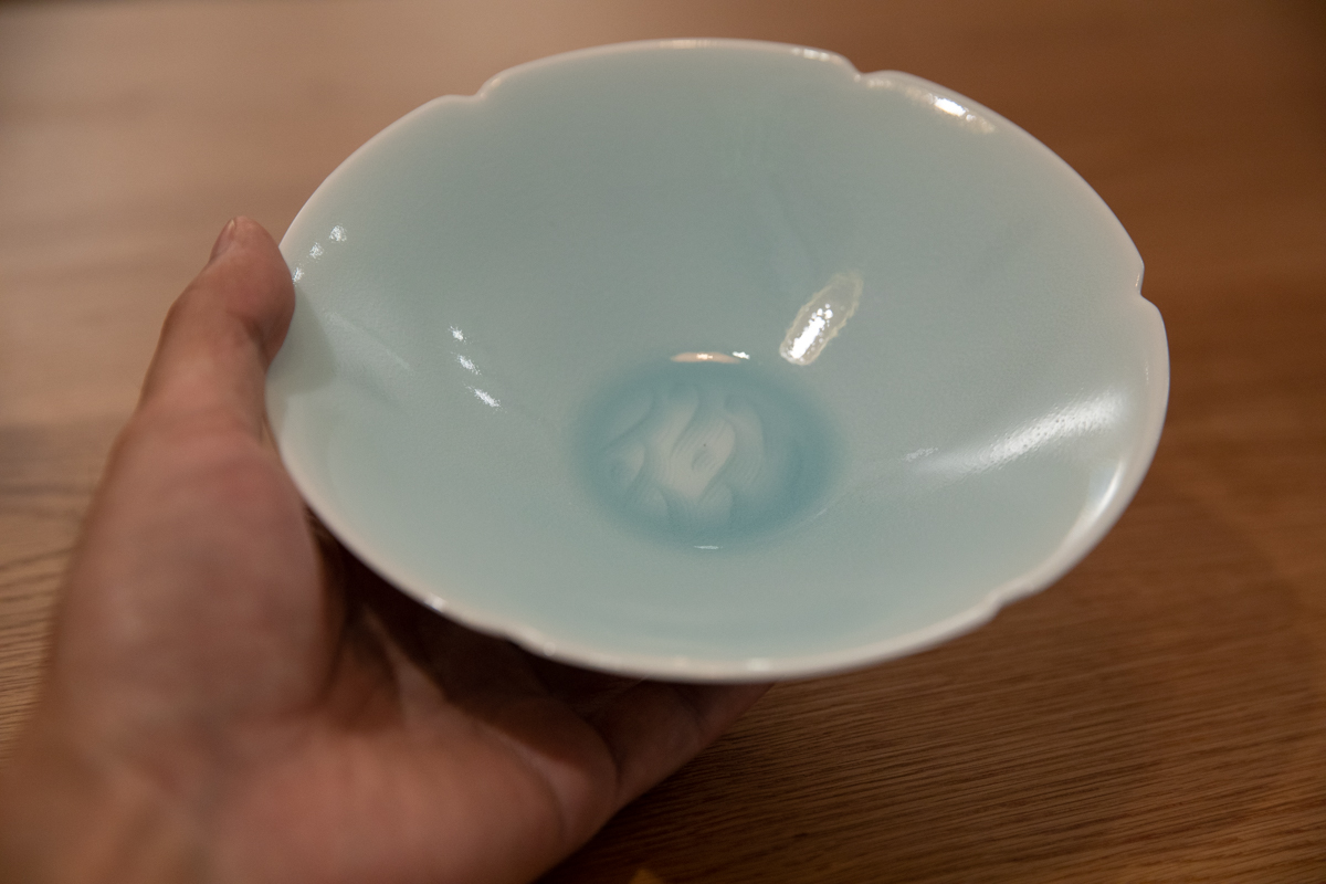 快山窑 青白瓷涛纹钵