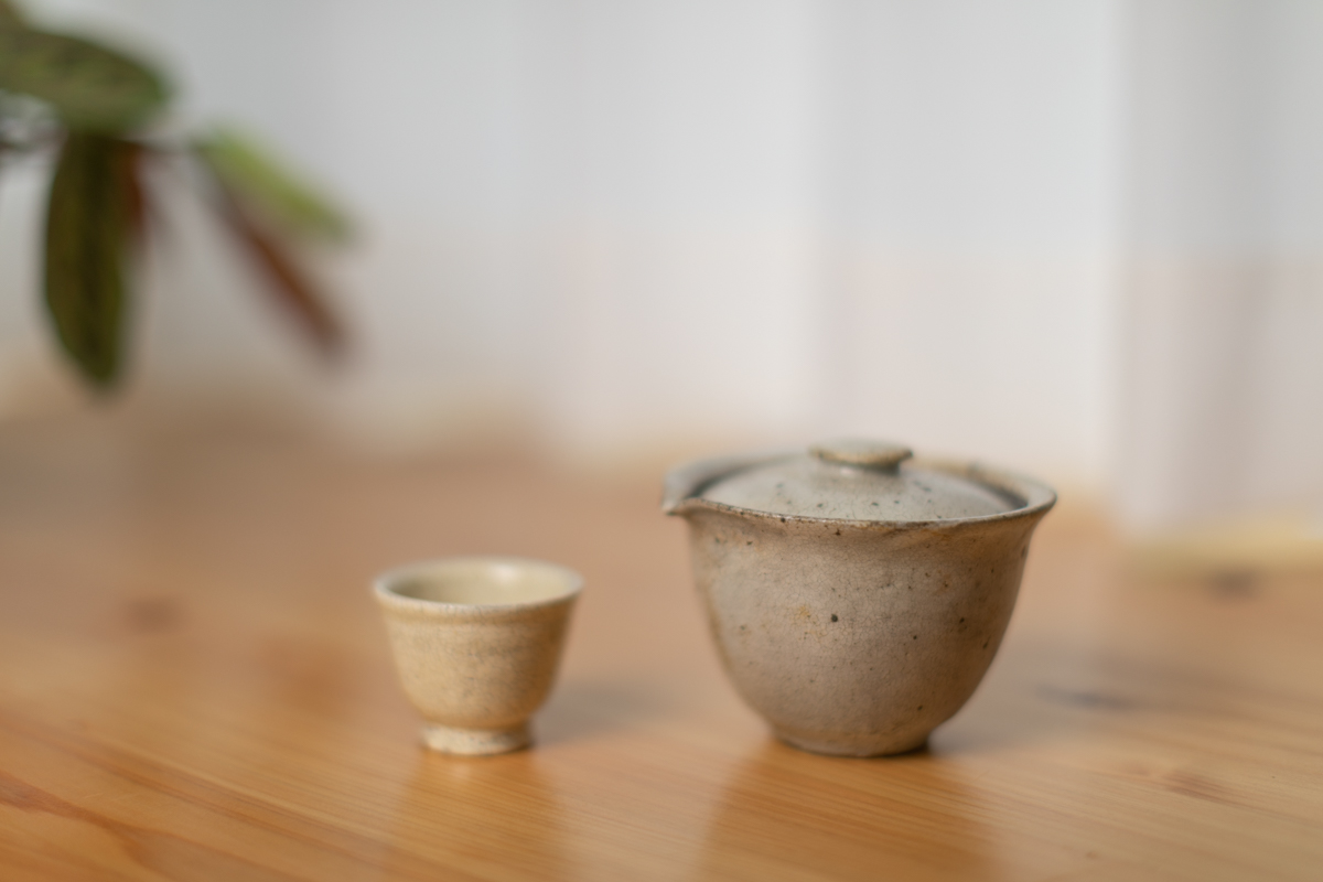 粉引宝瓶杯子套装（山崎 さおり）