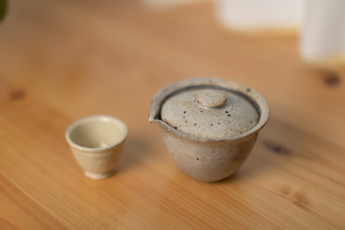 粉引宝瓶杯子套装（山崎 さおり）