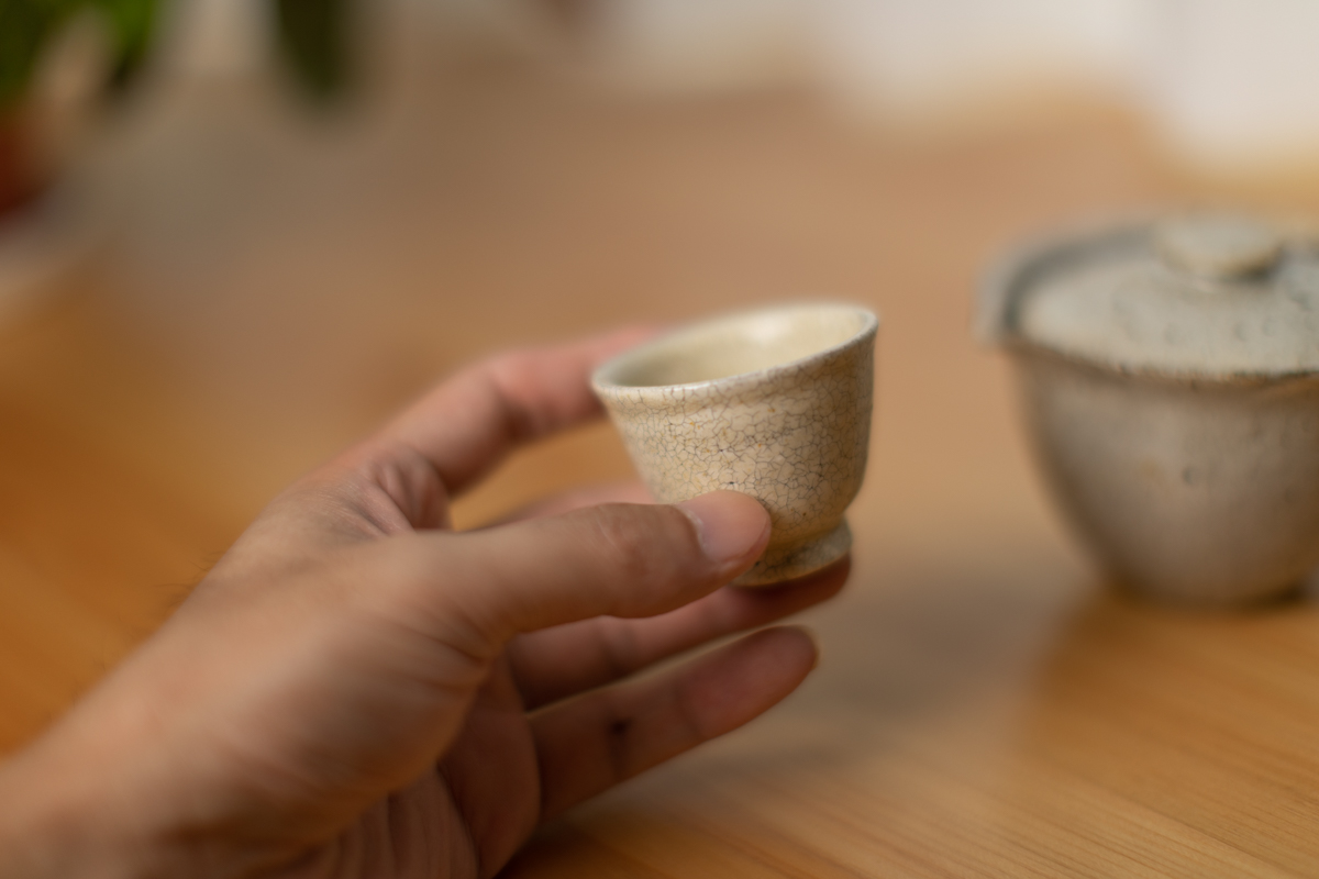 粉引宝瓶杯子套装（山崎 さおり）