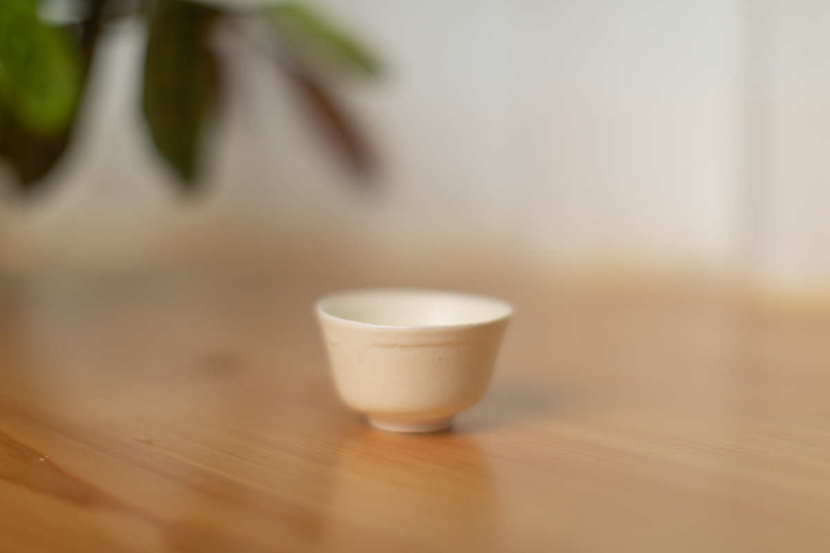 白瓷酒杯 茶杯（鹤野启司）