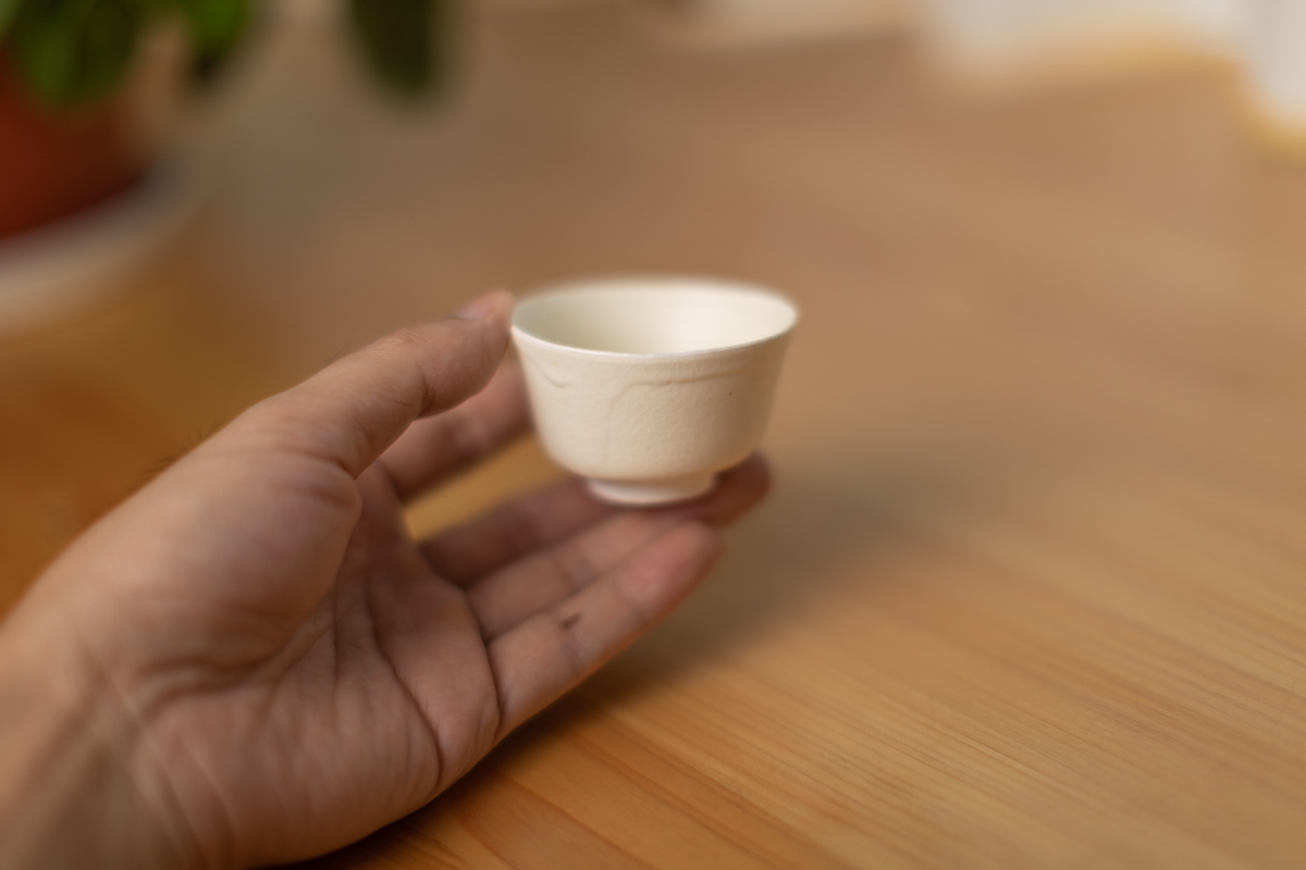 白瓷酒杯 茶杯（鹤野启司）