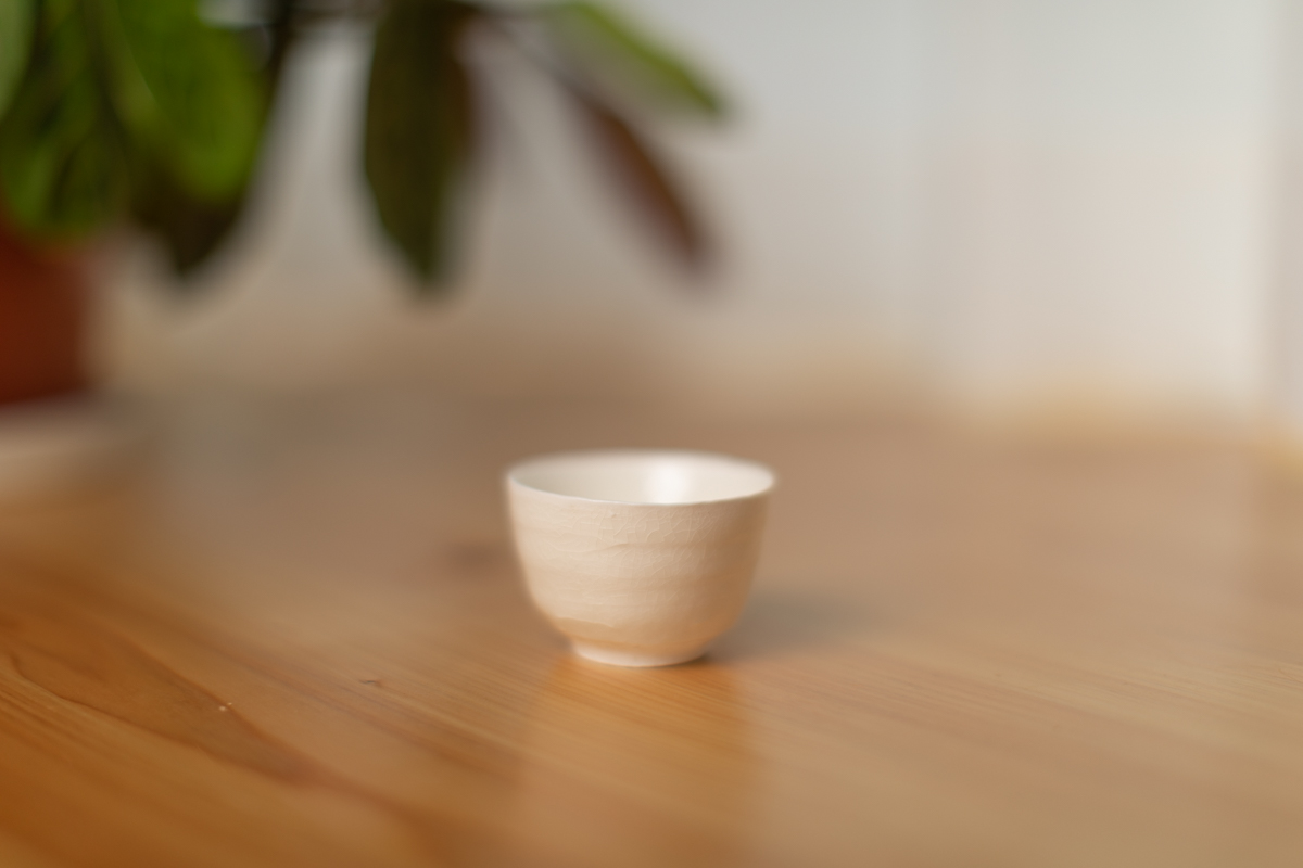 白瓷酒杯 茶杯（鹤野启司）