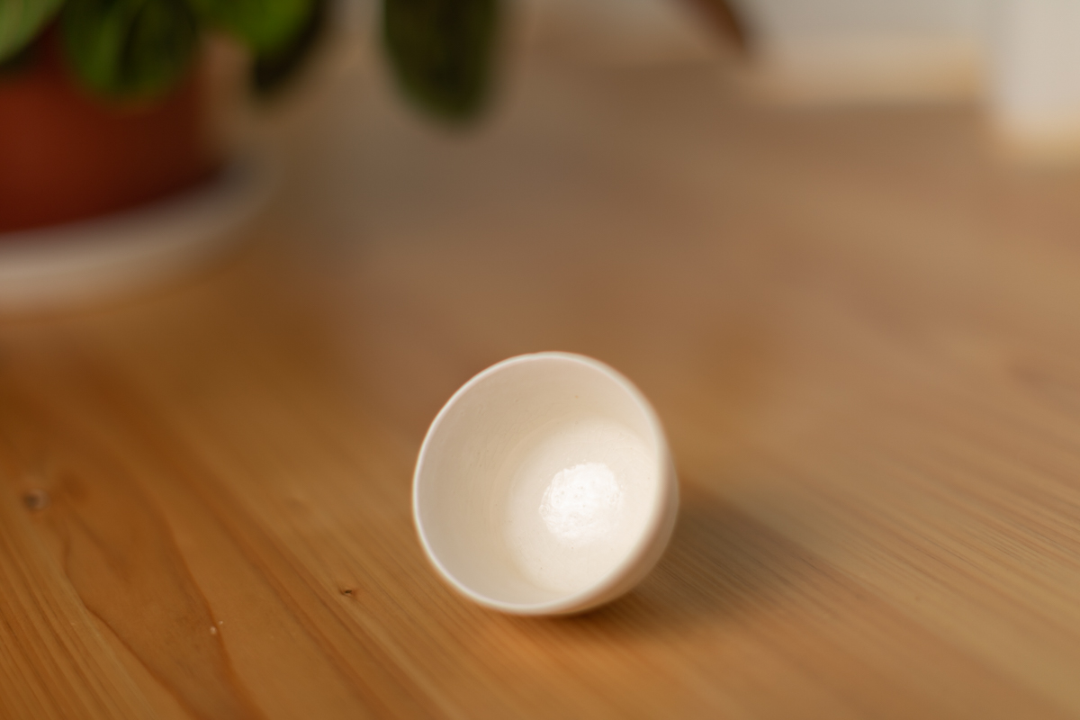 白瓷酒杯 茶杯（鹤野启司）
