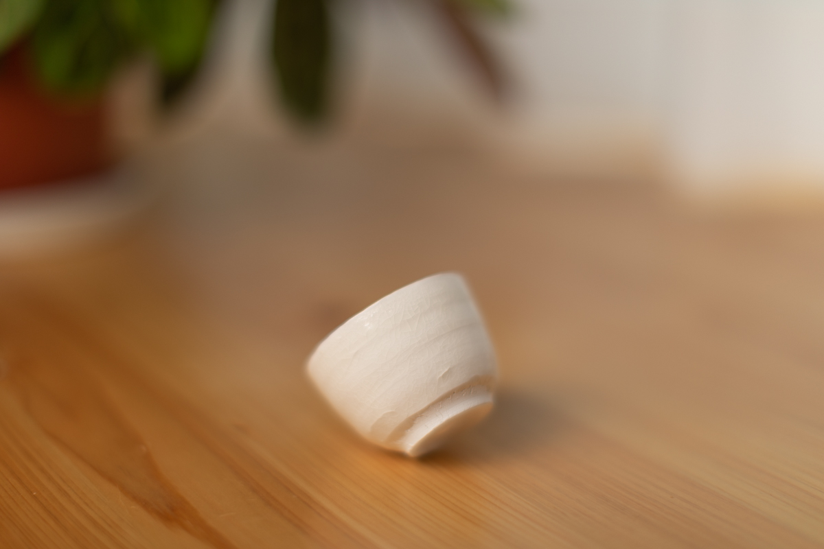 白瓷酒杯 茶杯（鹤野启司）