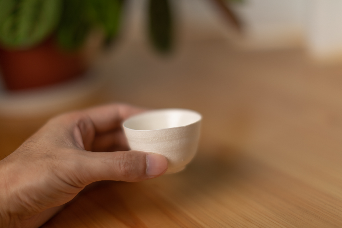 白瓷酒杯 茶杯（鹤野启司）