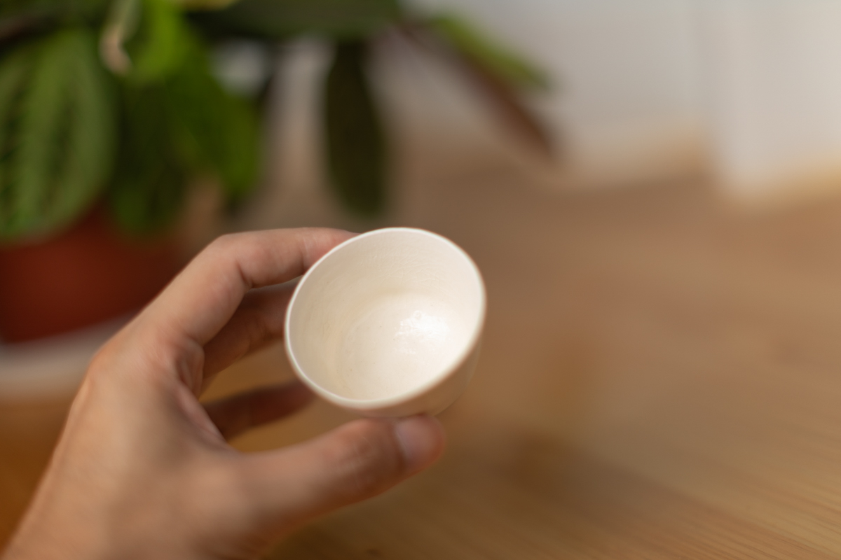 白瓷酒杯 茶杯（鹤野启司）