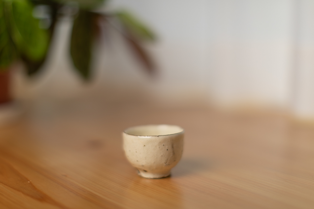 粉引酒杯 茶杯（鹤野启司）