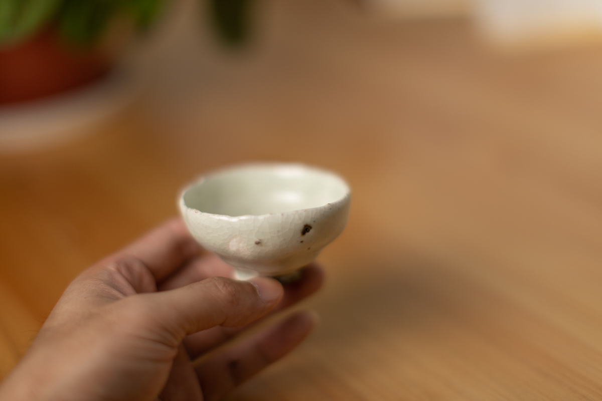 粉引酒杯 茶杯（鹤野启司）