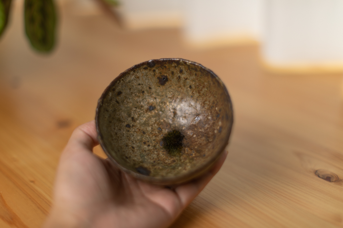 灰釉粉引碗（鹤野启司）