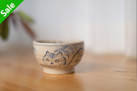 染付竹猫小碗（须贺文子）