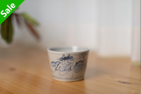 染付雷神小钵（须贺文子）