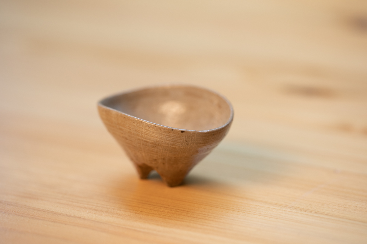 线纹雕刻杯 附原箱（横萩一光）