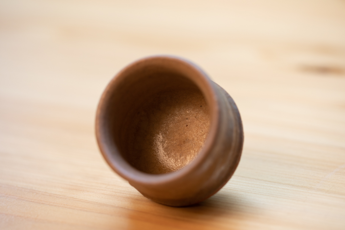 粉吹手酒吞 茶杯 附原箱（铃木八郎）