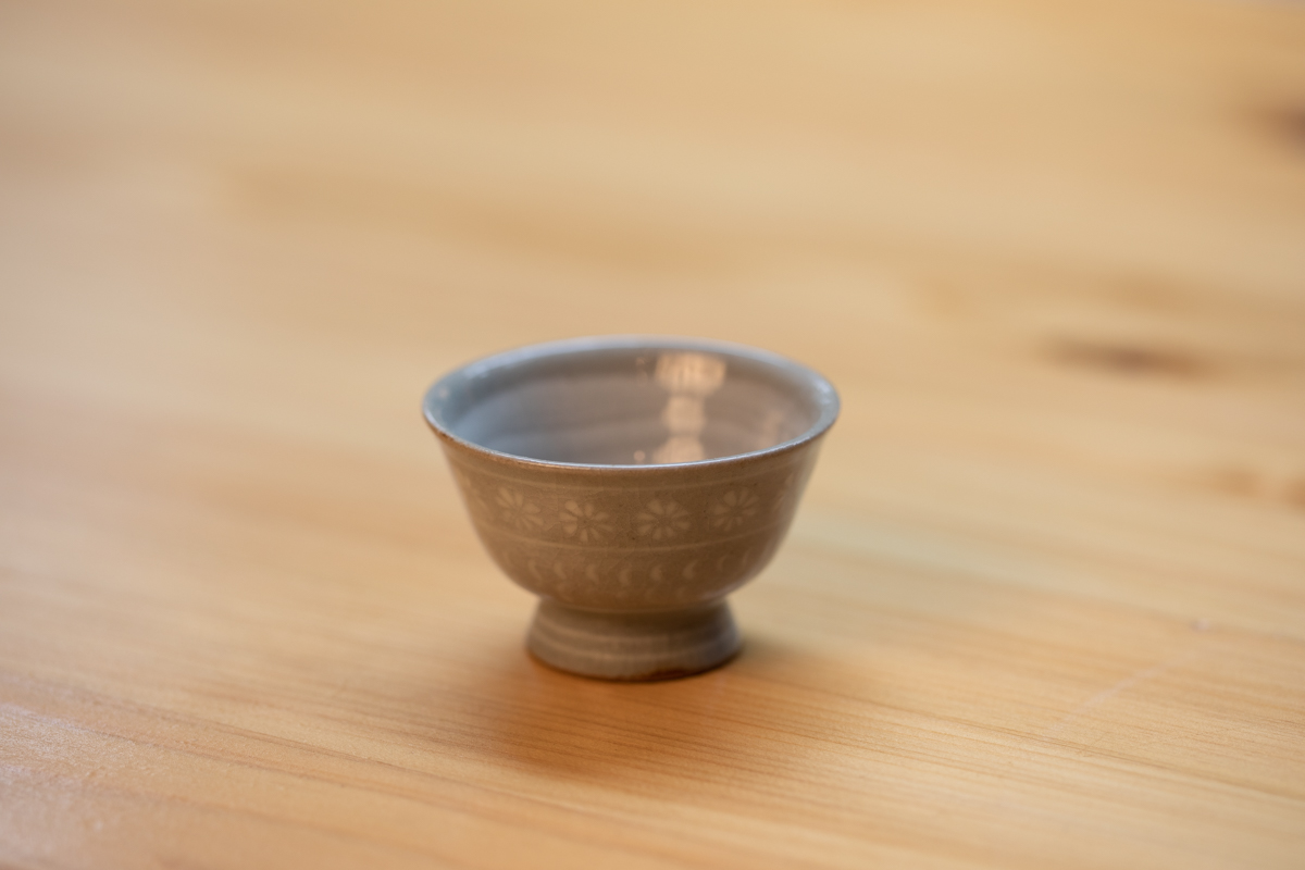 三岛手酒吞 茶杯 附原箱（平安京泉）