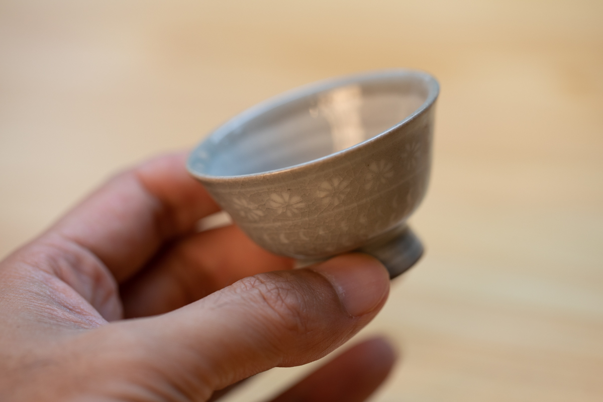 三岛手酒吞 茶杯 附原箱（平安京泉）