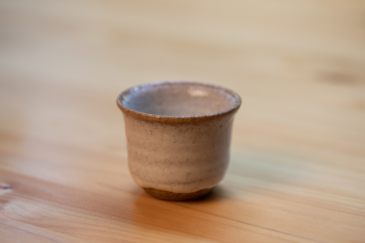 斑唐津酒吞 茶杯 附原箱（中里重利）