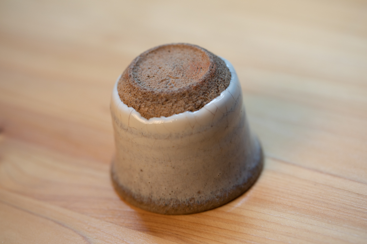 斑唐津酒吞 茶杯 附原箱（中里重利）