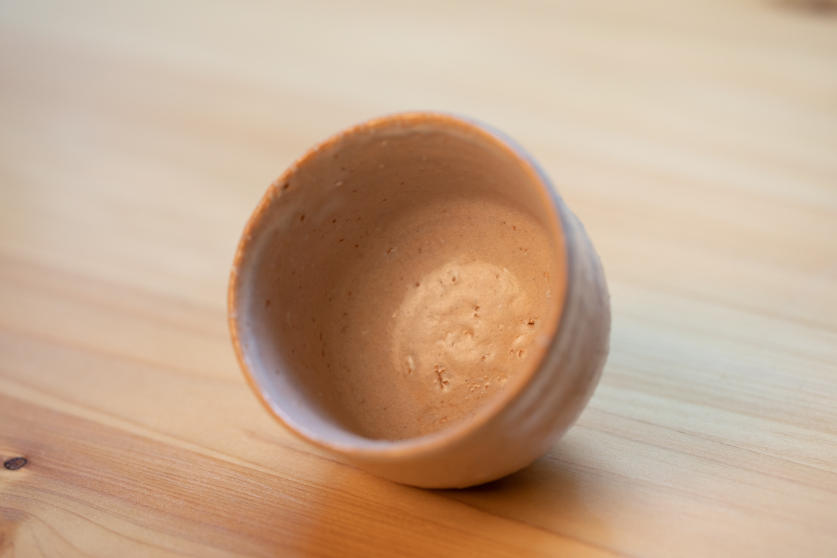 十二代 陶兵卫 萩烧酒吞 茶杯 附原箱（田原陶兵卫源次郎）
