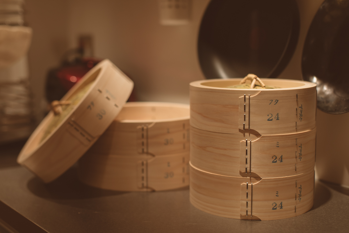 中华蒸笼 桧木24 双层带盖（木曽驹印）