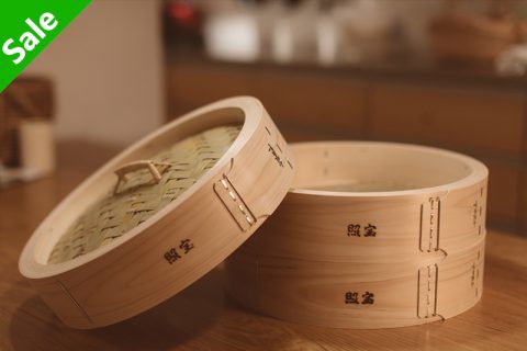 中华蒸笼 桧木33 双层带盖（照宝）