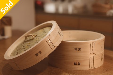 中华蒸笼 桧木33 双层带盖（照宝）