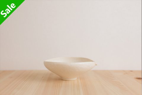 黄白釉低片口（佐野元春）