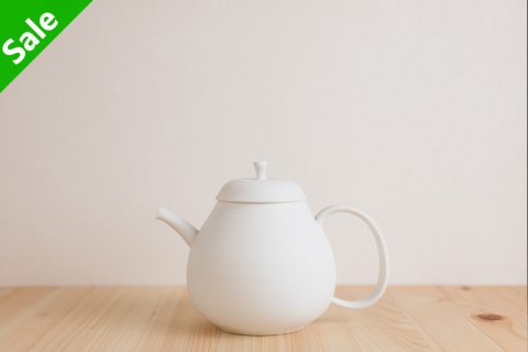 蛋壳白茶壶（村上雄一）