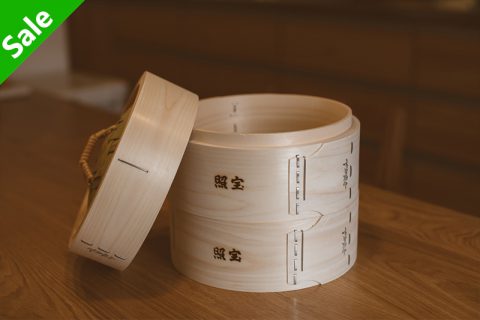 中华蒸笼 桧木21 双层带盖（照宝）