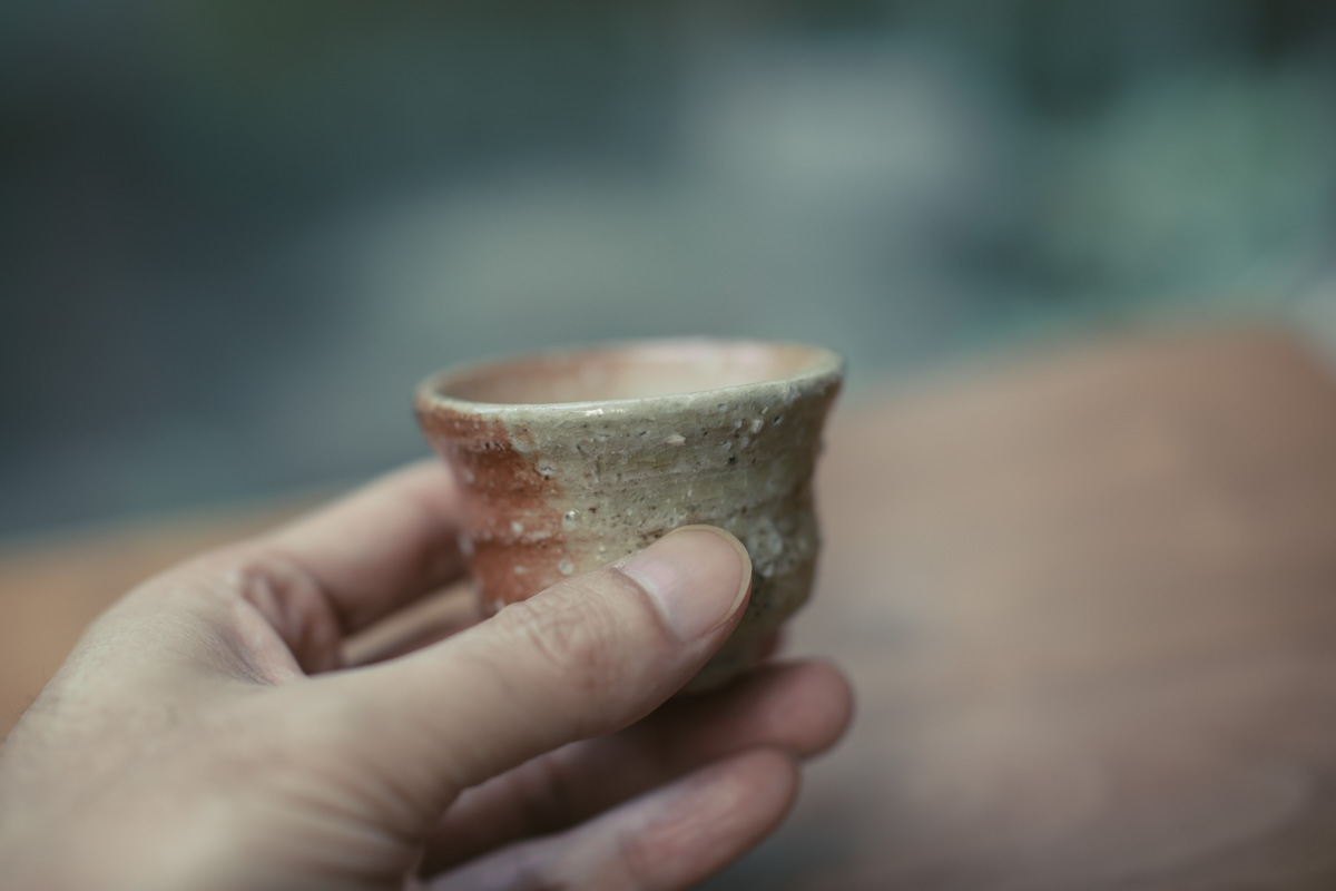 信乐烧 酒杯茶杯 原箱附（四代高桥乐斋）