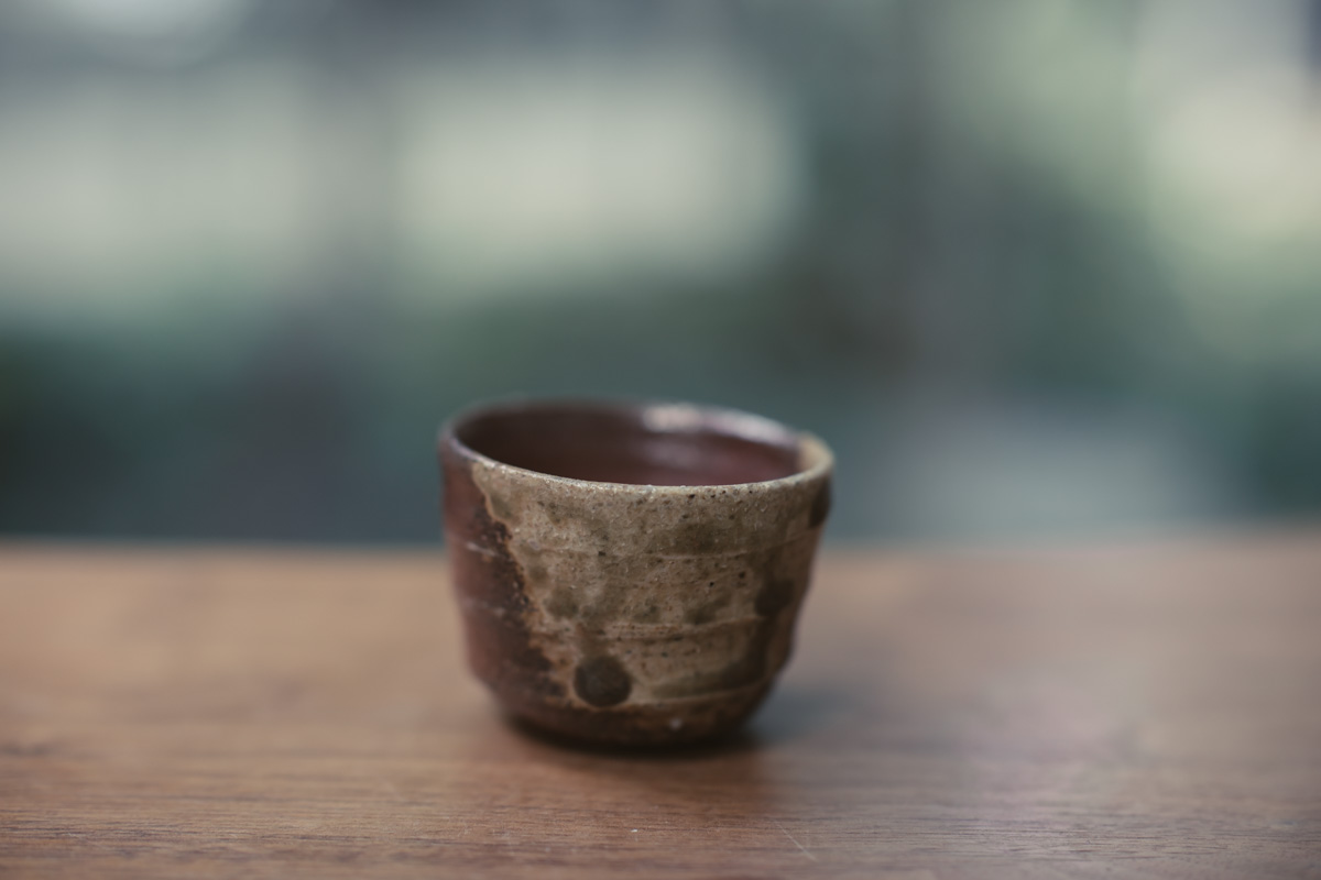 信乐烧 酒杯茶杯 原箱附（四代高桥乐斋）