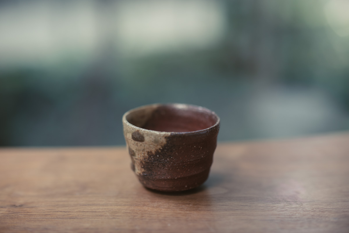 信乐烧 酒杯茶杯 原箱附（四代高桥乐斋）