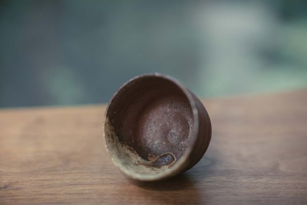 信乐烧 酒杯茶杯 原箱附（四代高桥乐斋）