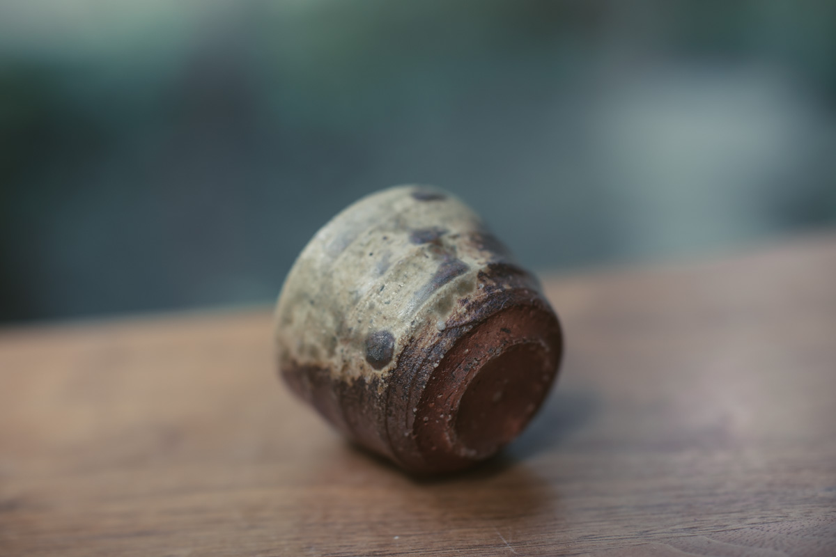 信乐烧 酒杯茶杯 原箱附（四代高桥乐斋）