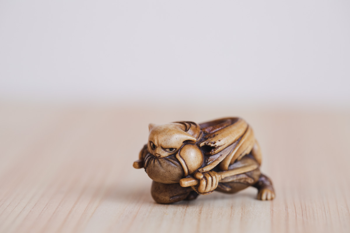 忍猫 蓄势待发 根付（封尘）