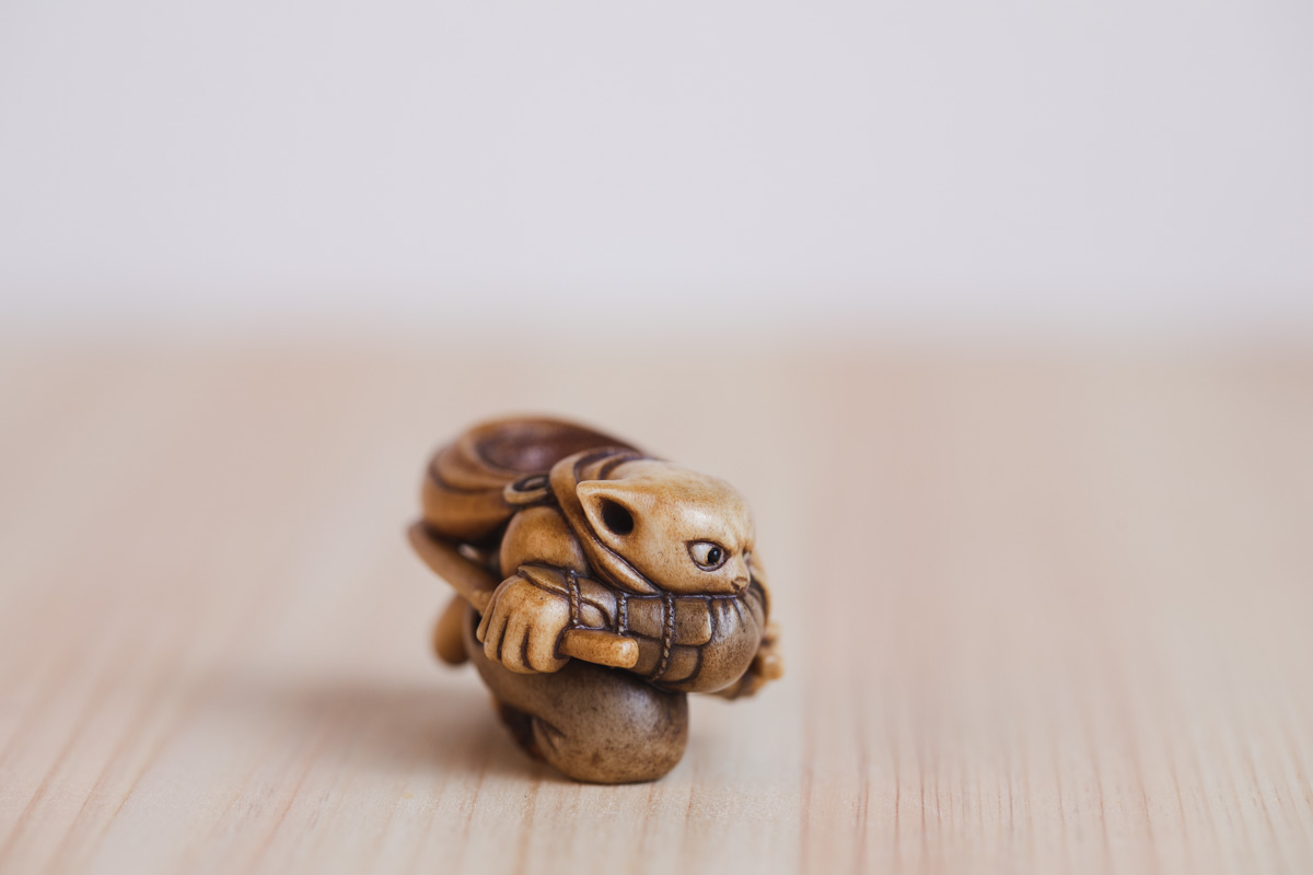 忍猫 蓄势待发 根付（封尘）