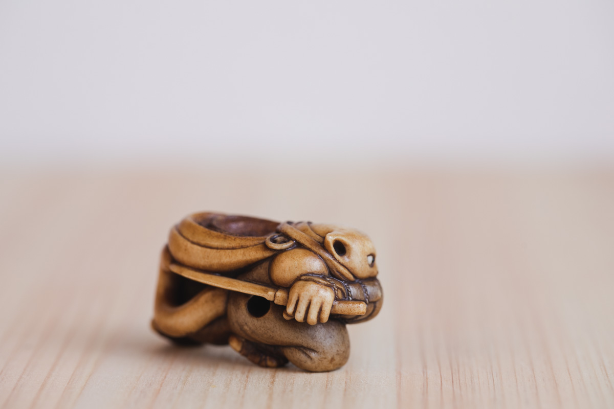 忍猫 蓄势待发 根付（封尘）