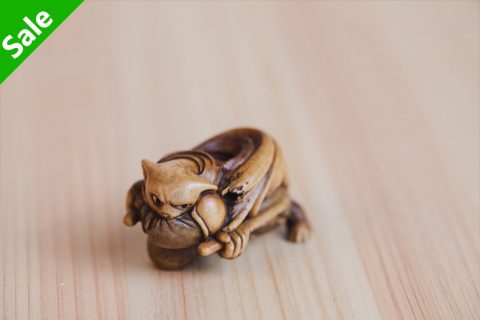 忍猫 蓄势待发 根付（封尘）