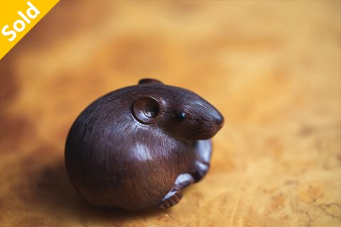 丰年鼠 根付（谈子）