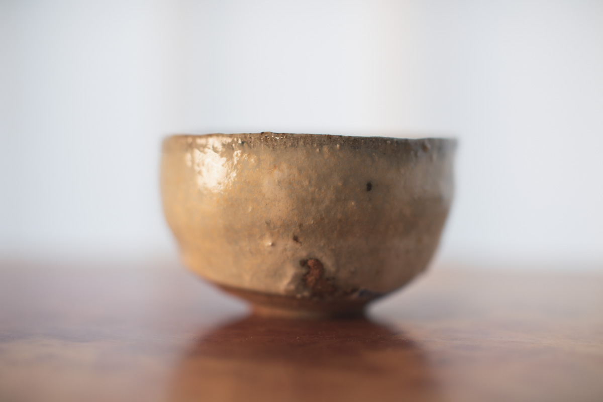 蒿灰釉丸碗（鹤野启司）