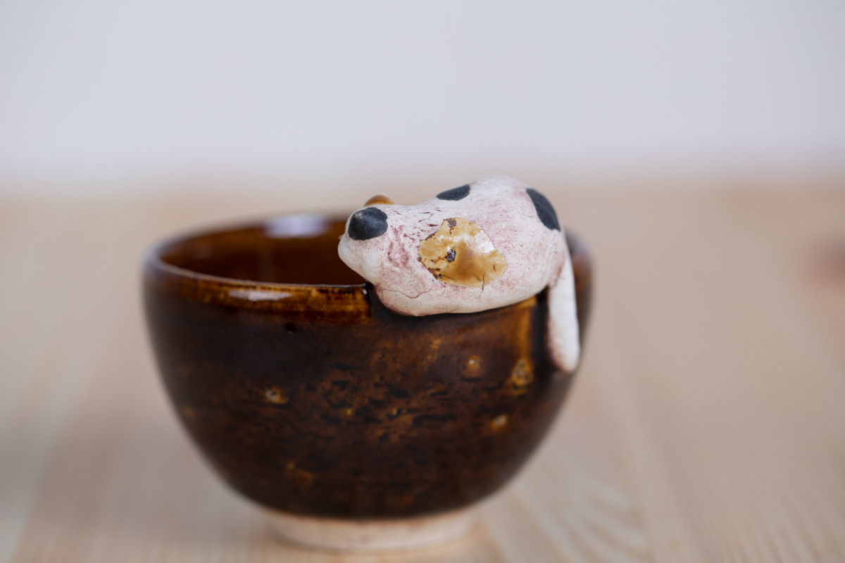 花猫杯子 A（白亚器）